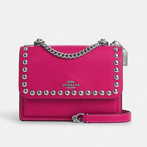 Coach Handbags - 🩷HP🪅NWT COACH MINI KLARE CROSSBODY WITH SILVER RIVETS